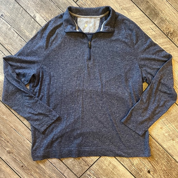 Banana Republic Blue Zip Up Sweater Versatile Knit - Picture 1 of 2